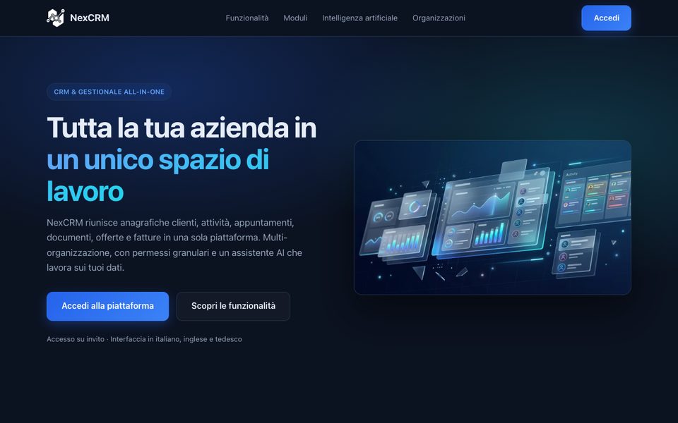 NexCRM — homepage